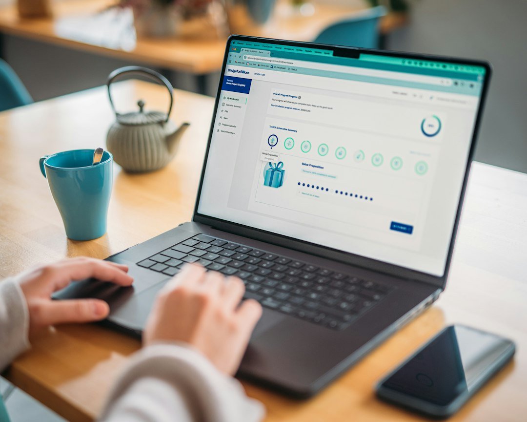 cps login: How to Access and Use CPS Services Securely - user entering login credentials on laptop